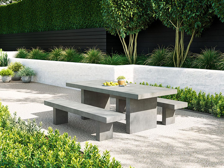 Modernist Concrete Dining Table 220cm