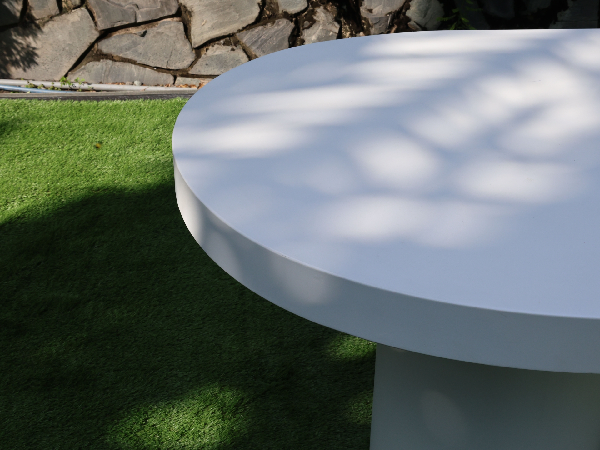 Oval Top Concrete Dining Table
