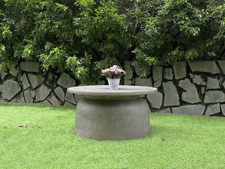 ROUND BELL CONCRETE COFFEE TABLE 31