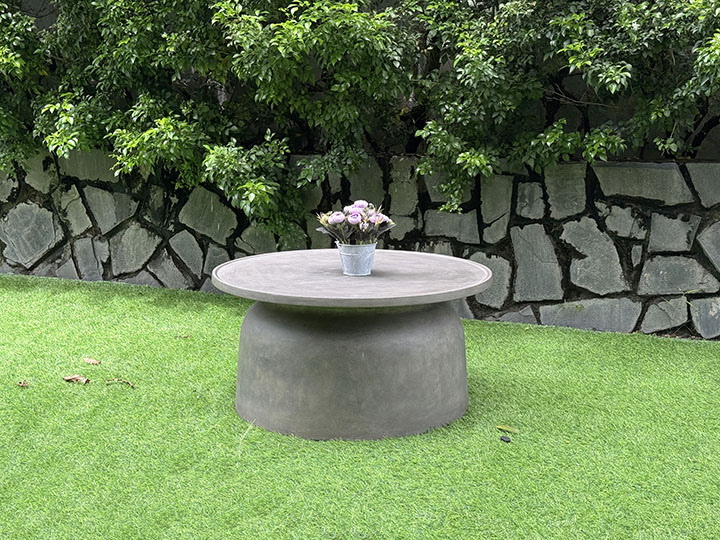 ROUND BELL CONCRETE COFFEE TABLE 31