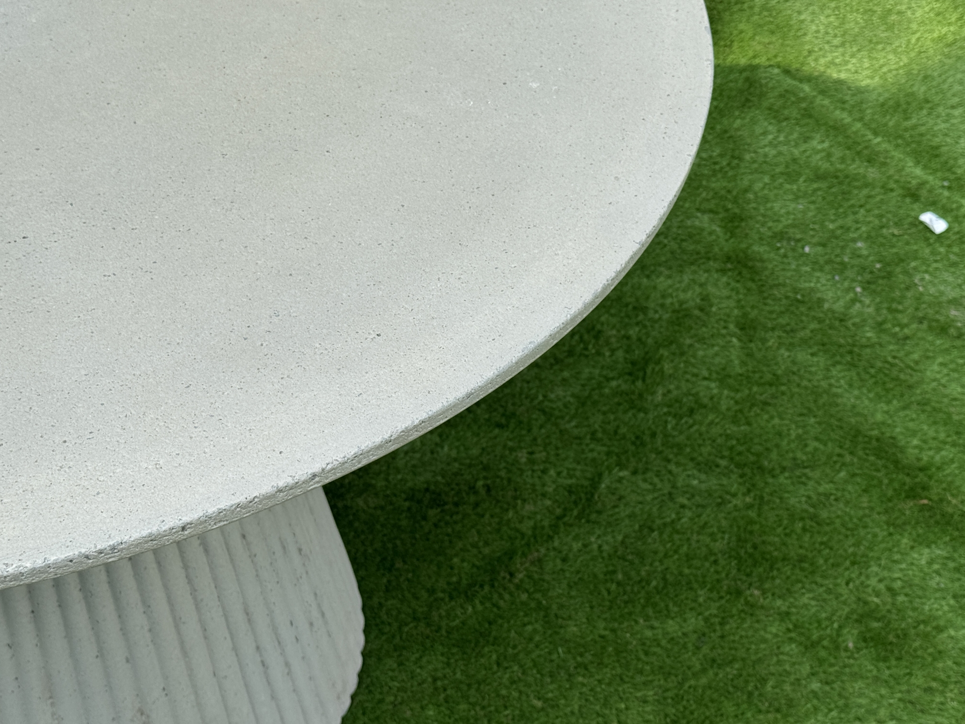 Sandblasted Round Concrete Dining Table