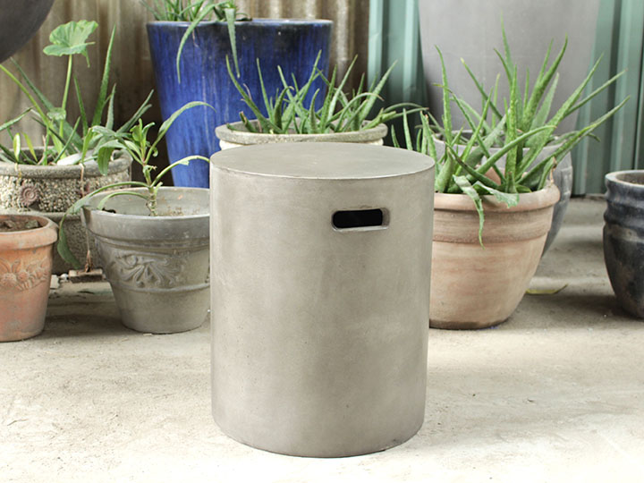 ROUND CONCRETE SIDE TABLE