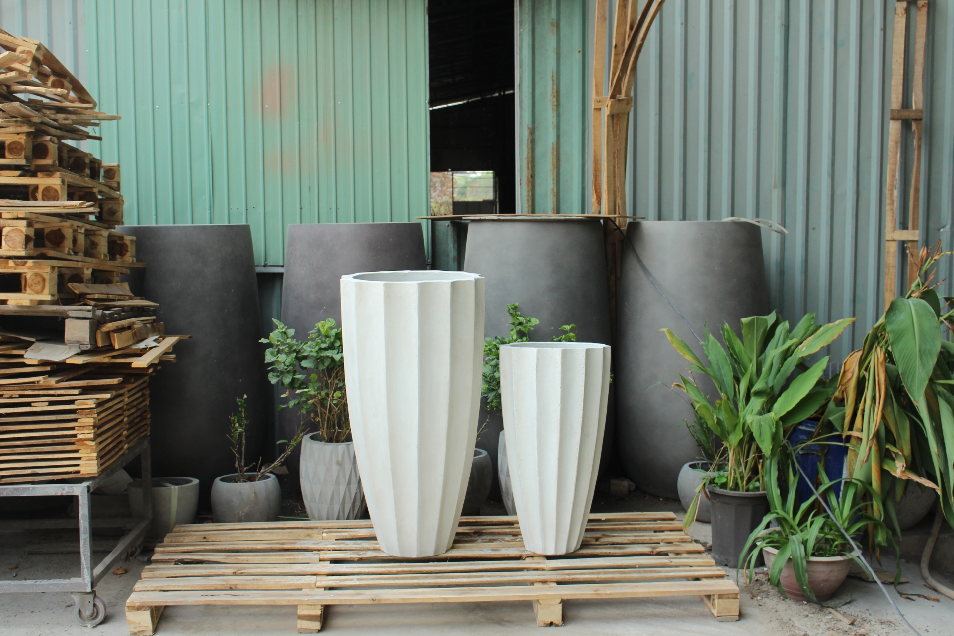 Set Of 2 Tall Alfredo Pots