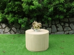 FLUTED ROUND CONCRETE COFFEE TABLE 24
