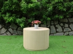 FLUTED ROUND CONCRETE COFFEE TABLE 24
