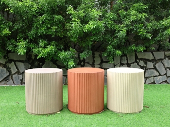 FLUTED ROUND SIDE TABLE 20