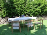 Oval Top Concrete Dining Table