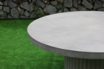 Medium Fluted Base Round Concrete Dining Table