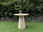 FLUTED ROUND  CONCRETE COFFEE TABLE 31