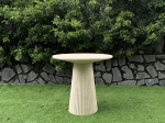 FLUTED ROUND  CONCRETE COFFEE TABLE 31