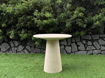 FLUTED ROUND  CONCRETE BISTRO TABLE 31