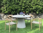 Sandblasted Round Concrete Dining Table