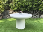 Clover Round Concrete Dining Table