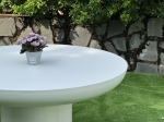 Clover Round Concrete Dining Table