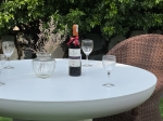 Clover Round Concrete Dining Table