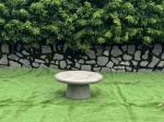 STONY CONE BASE ROUND CONCRETE COFFEE TABLE