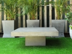 FLOUTING RECTANGULAR CONCRETE COFFE TABLE