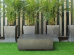Square Concrete Coffee Table 4 corner feet