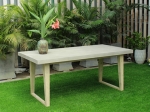 Elegant Concrete Dining Table Set