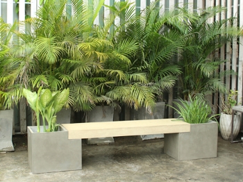 Concrete Planters - Bench