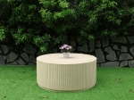 FLUTED ROUND CONCRETE COFFEE TABLE 36
