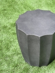 Graphite Carambola Concrete Side Table