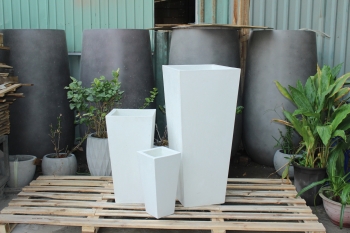 Set Of 3 Tapered Pots