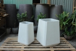 Set of 2 Square Conical Pots