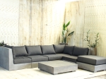 MODULAR  CONCRETE SOFA CORNER AND MIDDLE